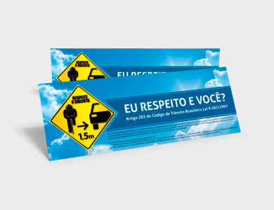 Adesivo de Parachoque em Vinil 11x30 - 4x0 - 50000 unid