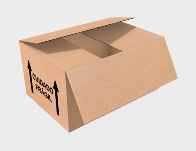 Caixa de Papelão Personalizada M-02 - 33x22x20,5cm - 4x0 - 250 unid