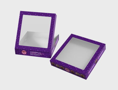 Caixa Multiuso com Visor Supremo 300g sem Película Antigordura 20x21x3,8cm - 4x0 - 1000 unid