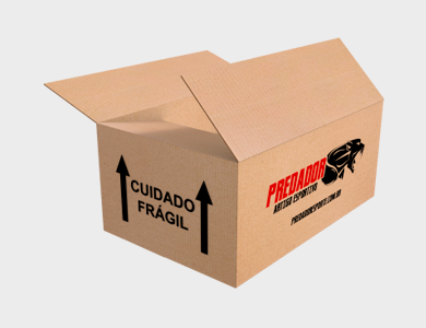 Caixa de Papelão Personalizada Nº 19 - 28,7x20,2x11,4cm - 4x0 - 100 unid