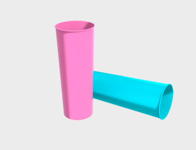 Copo Long Drink em Polímero para Sublimação 320ml - 50 unid
