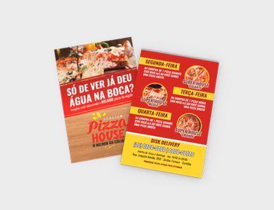 Folder Supremo Metalizado Verniz Total Frente 15x18cm - 4x4 - 100 unid