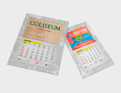 Ímã de Geladeira com Faca Padrão e Bloco de Calendário 2025 Embalado Individualmente Supremo 8x5cm - 4x0 - 500 unid