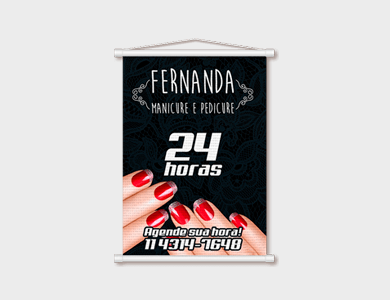 Mini Banner 280g 20x90cm - 4x0 - 250 unid