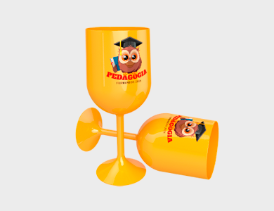 Taça de Vinho 290ml - 1 Cor de Impressão - 1x1 - 25 unid