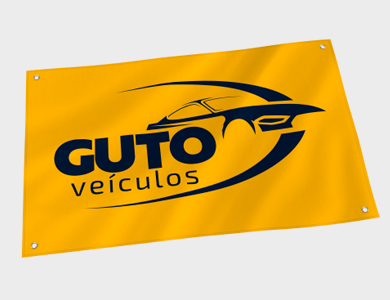Bandeira em Tecido Gabardine com Ilhós 45x35cm - 4x0 - 4 unid